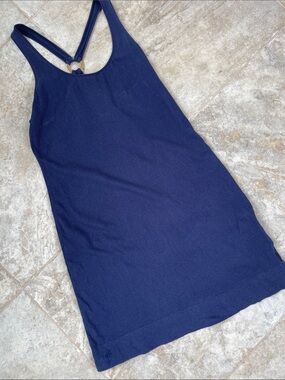 Lillian Pulitzer Women’s Navy Blue Racerback Linen Cotton Dress